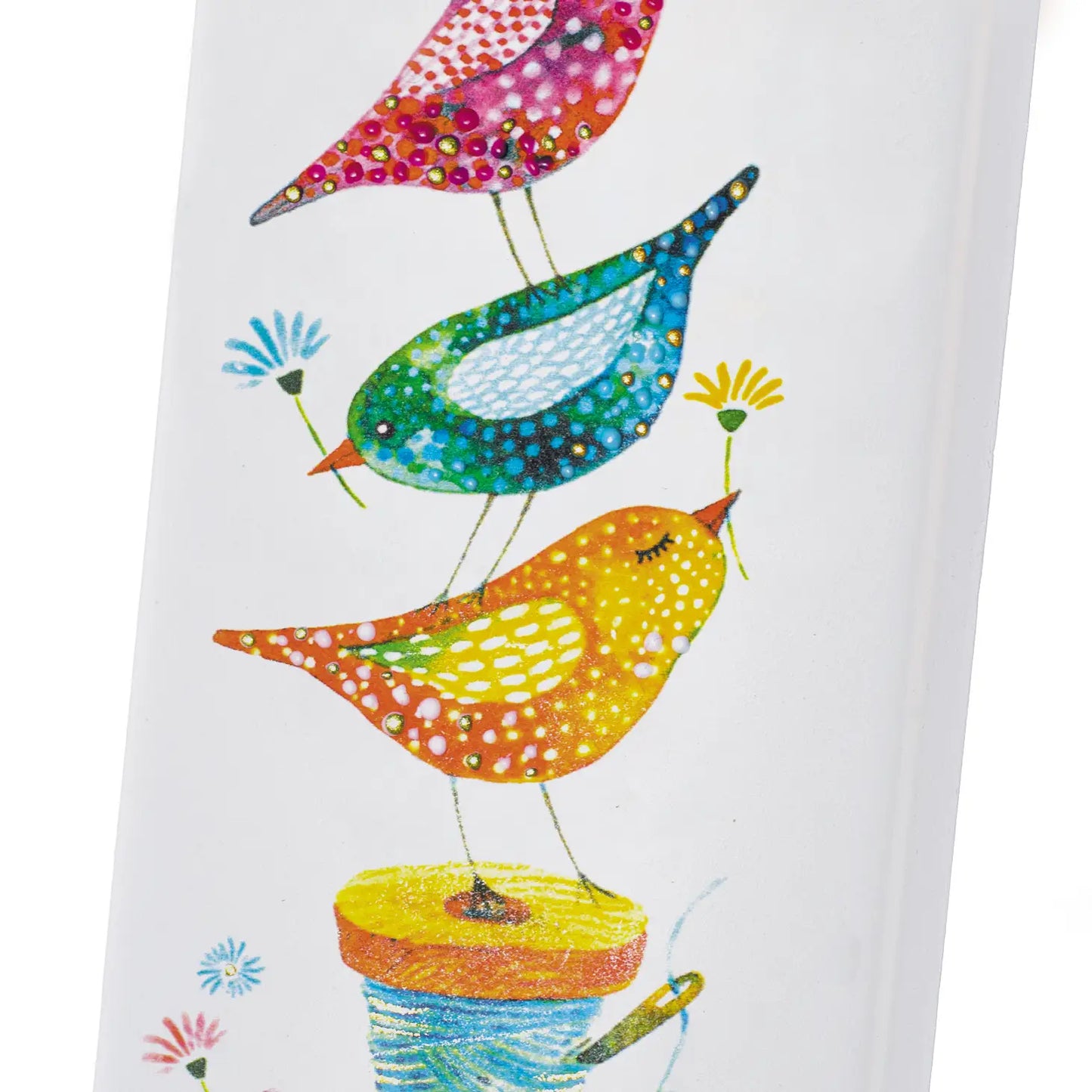 Flatyz Candles - Flat Hand-crafted Candle - Birds on a Sewing Spool