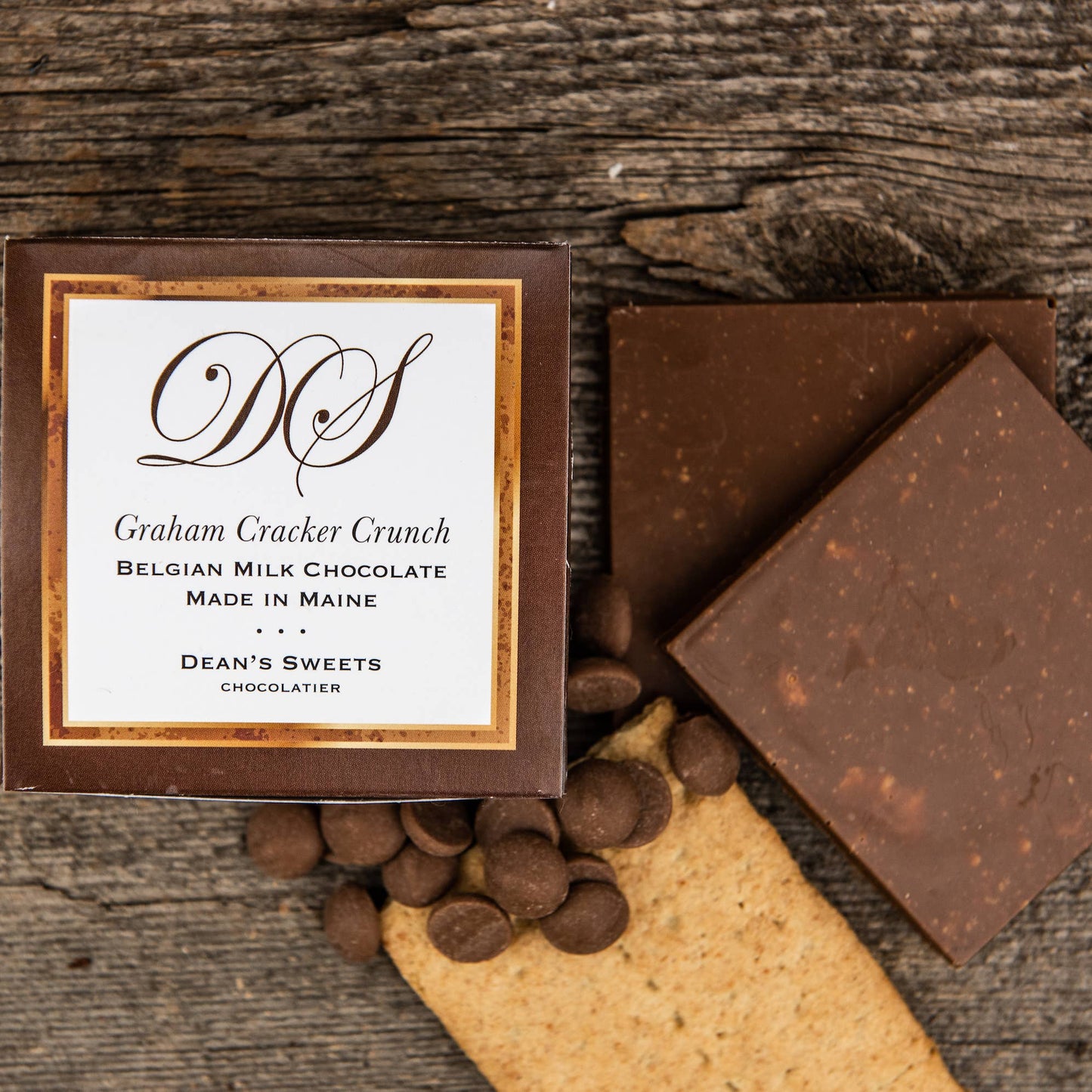 Dean's Sweets - Graham Cracker Crunch Milk Chocolate Squares