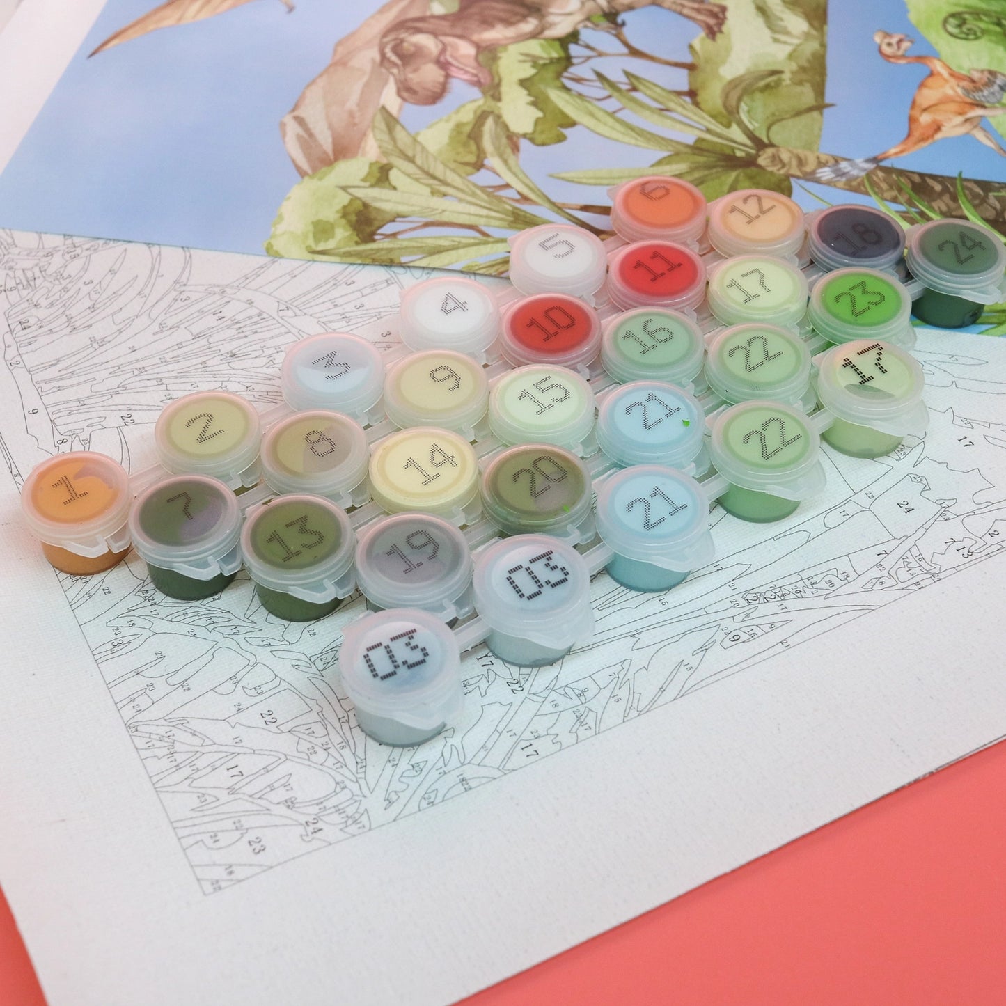 Seriously Shea - EASY Dinosaurs Kids DIY Paint-By-Number Painting Craft Kits
