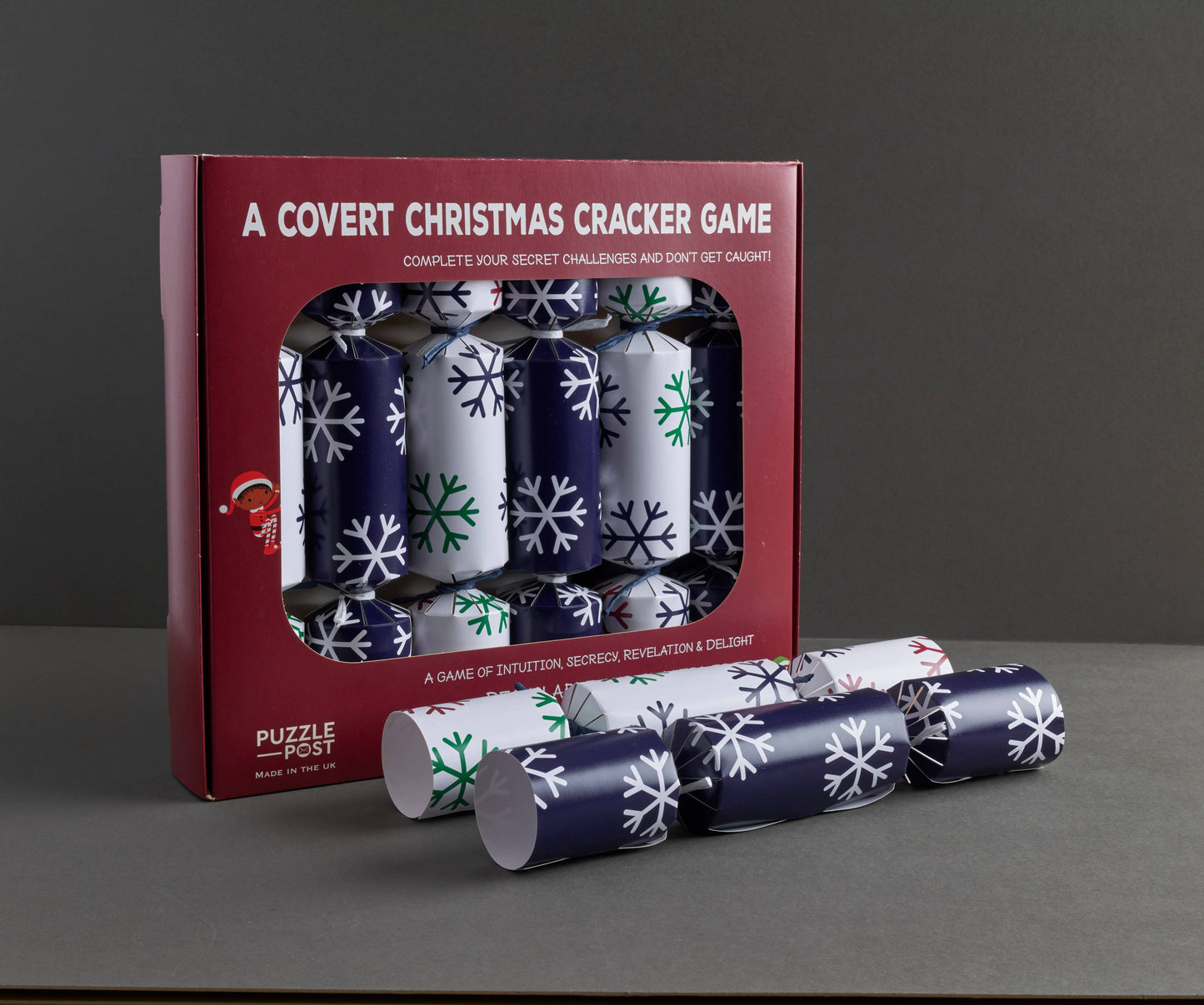 Puzzle Post UK - 6 Christmas Crackers - A Covert Christmas dinner game