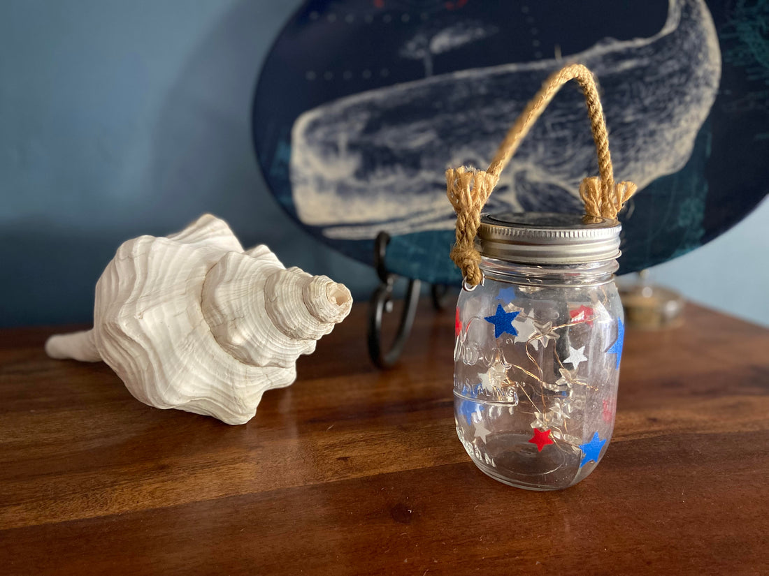 Fourth of July DIY Solar Lights