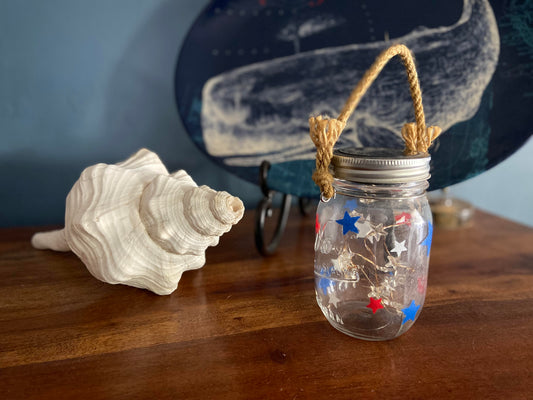 Fourth of July DIY Solar Lights