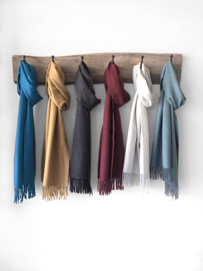 100% Baby Alpaca Scarf - Carbon