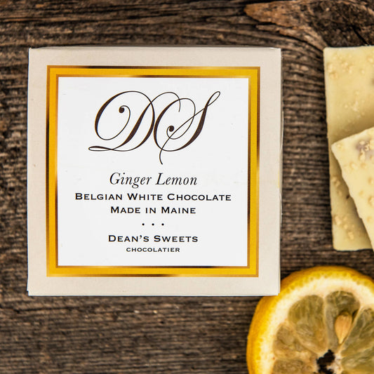Dean's Sweets - Ginger Lemon White Chocolate Squares