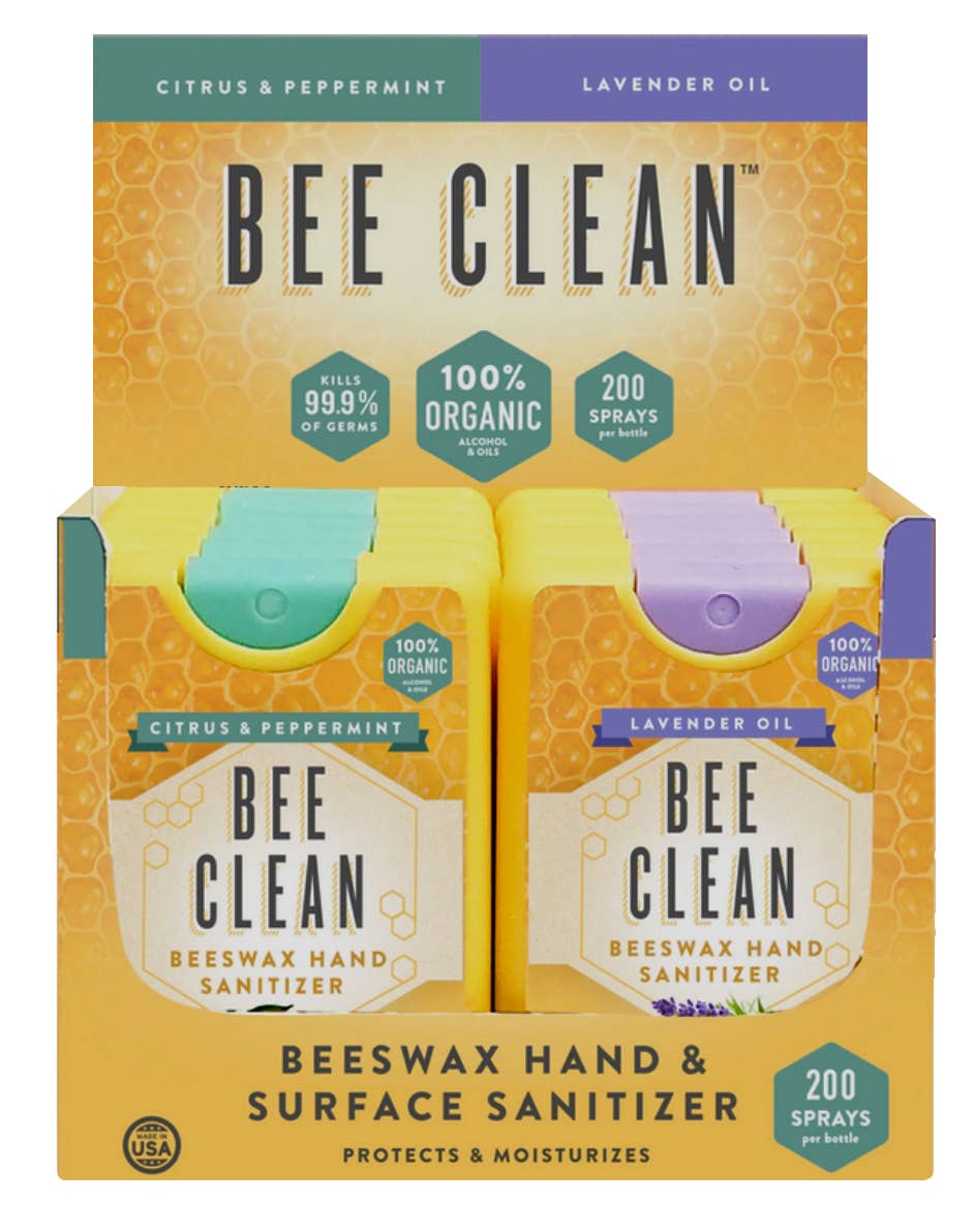 Bee Clean - Bee Clean Organic Beeswax Hand Sanitizer - 12 pack: 12 Lavender