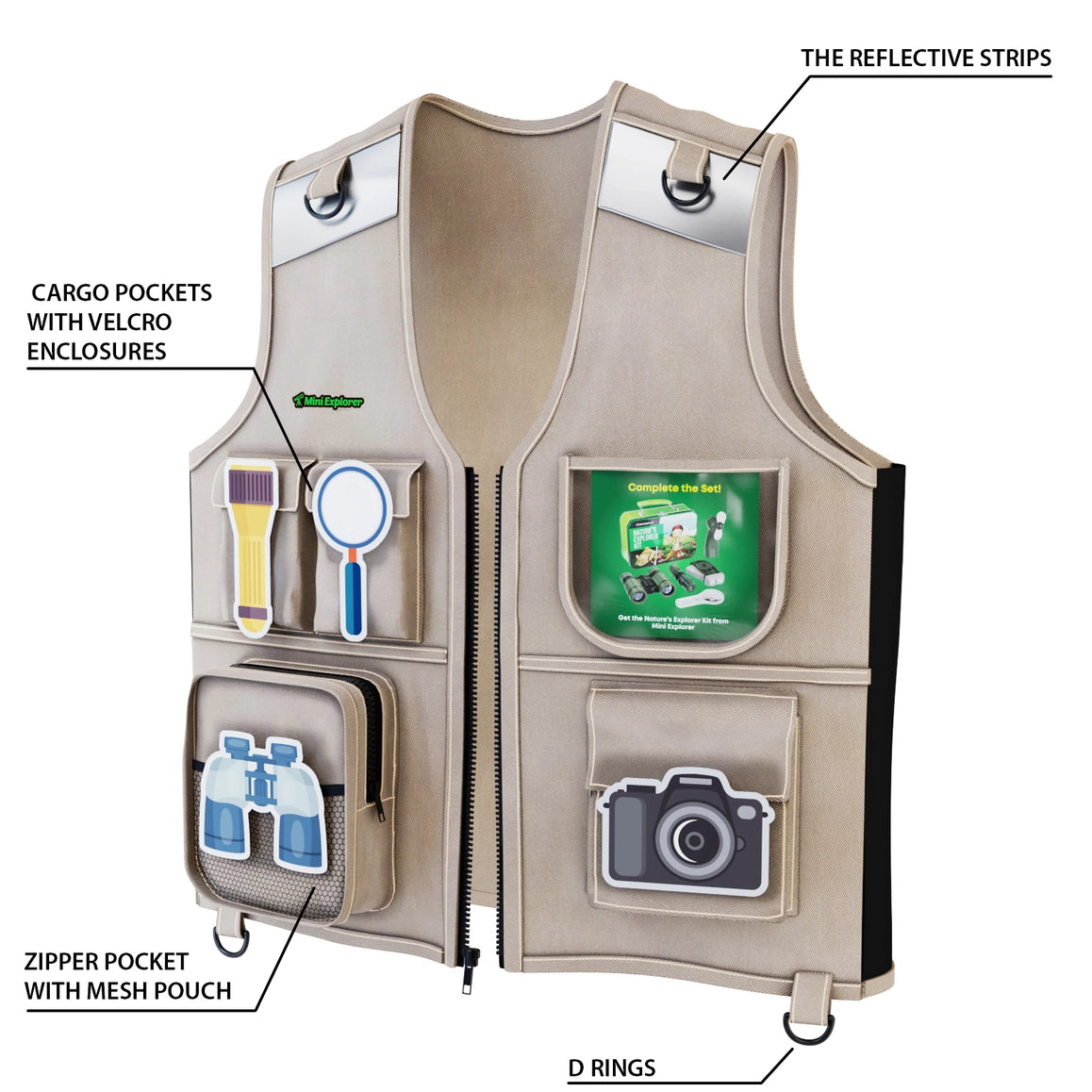 Dan&Darci - Kids Explorer Vest and Hat Costume