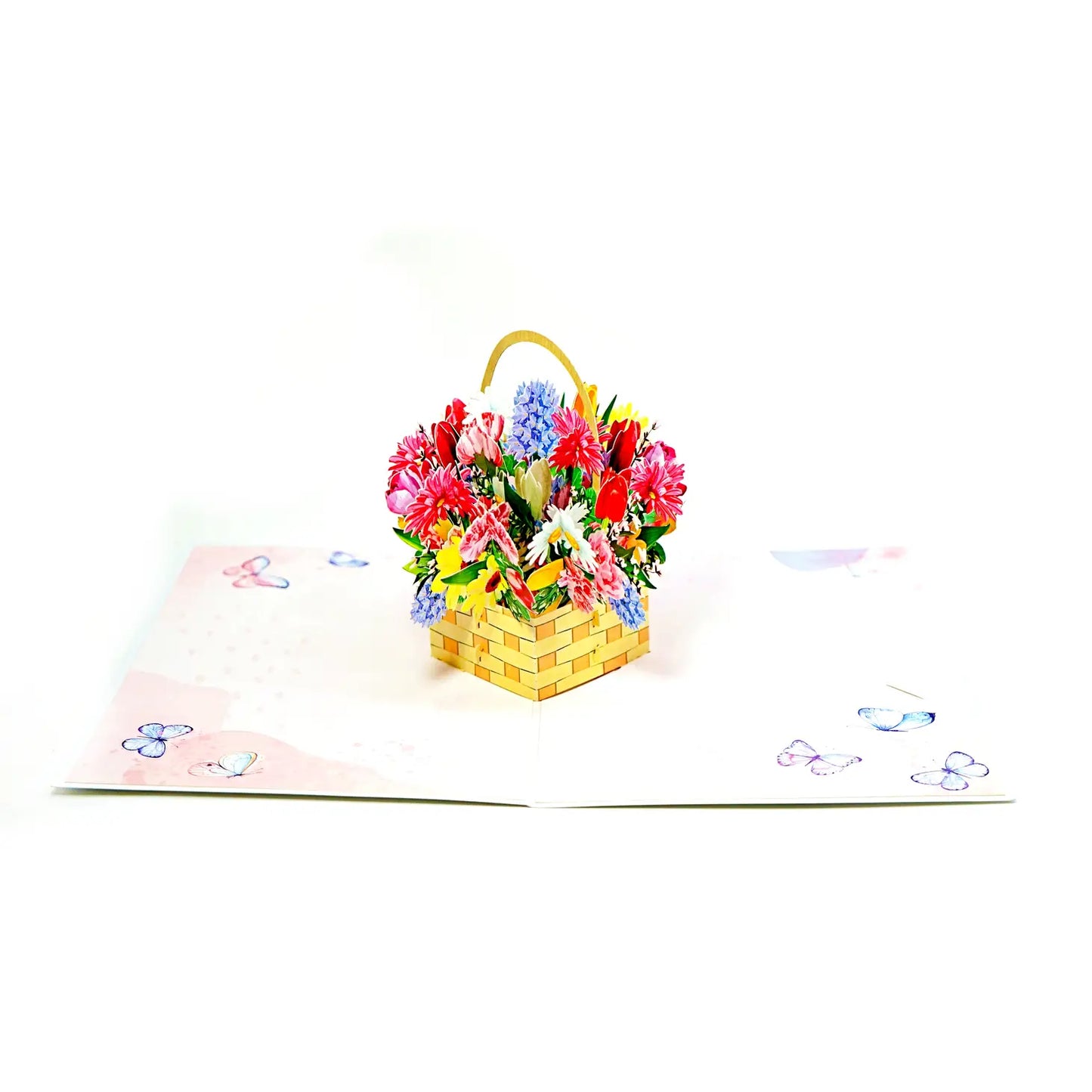 Wonder Paper Art - Flower basket Pop Up Card