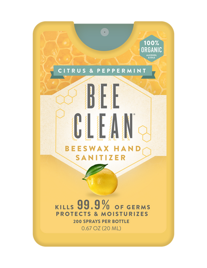 Bee Clean - Bee Clean Organic Beeswax Hand Sanitizer - 12 pack: 12 Citrus Peppermint