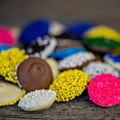 Dean's Sweets - Nonpareils in Dark, Milk, & White Chocolate