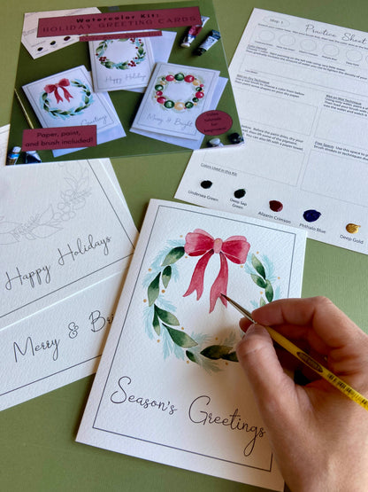 Emily Marie Watercolors - Watercolor Painting Kit: Holiday Greeting Cards