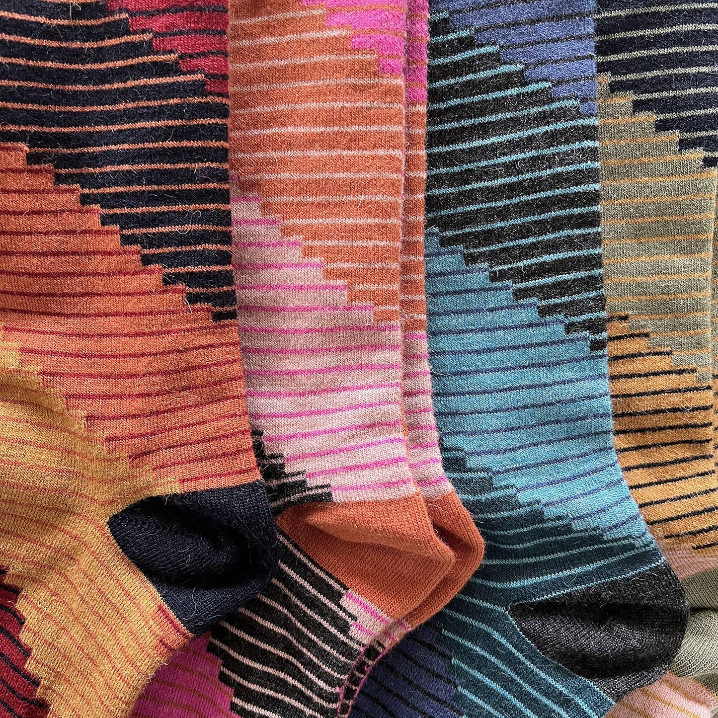 NEW! Alpaca Socks - Tetris - Sherbet: Medium