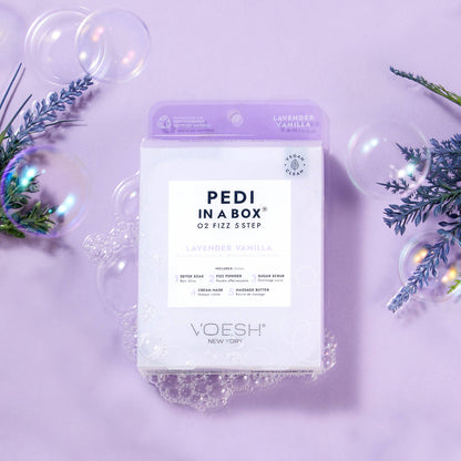 Pedi in a Box O2 Fizz 5 Step Lavender Vanilla