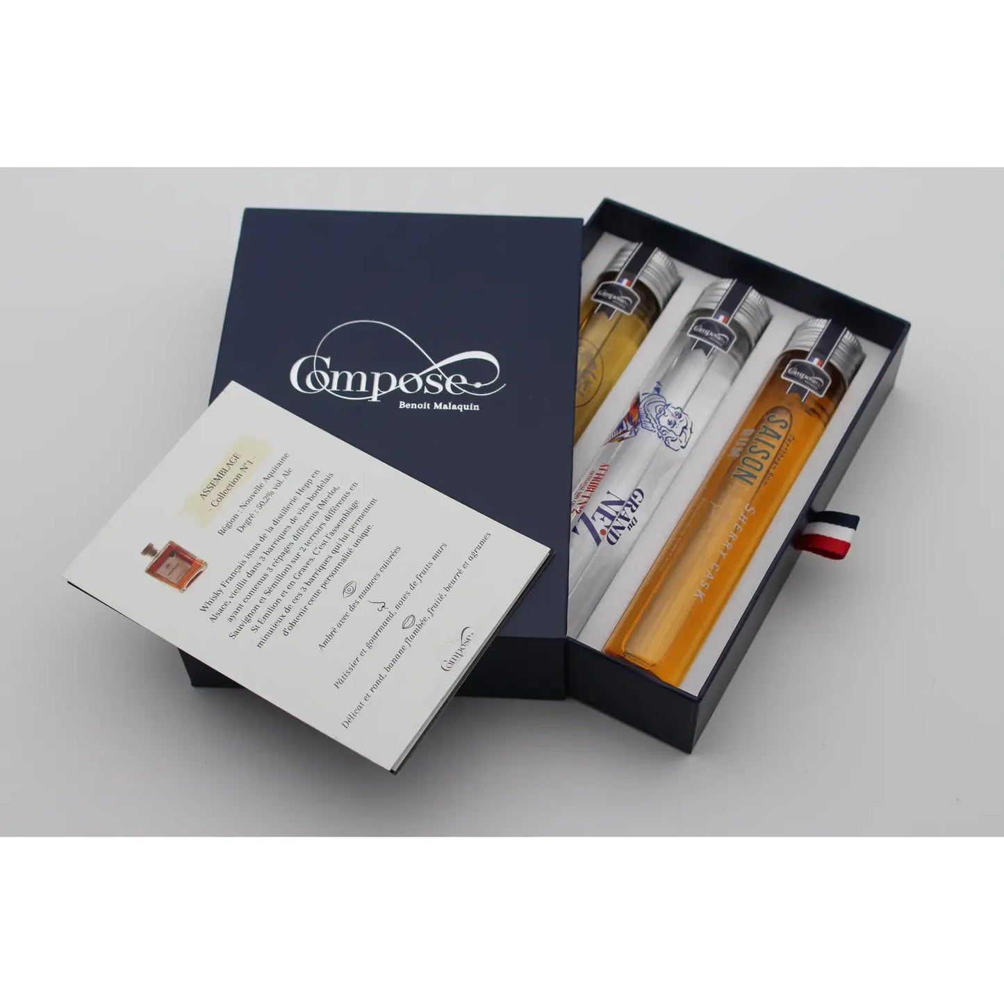 Compose - Coffret Cadeau 3 Spiritueux (1 Rhum - 1 Whisky - 1 Gin)