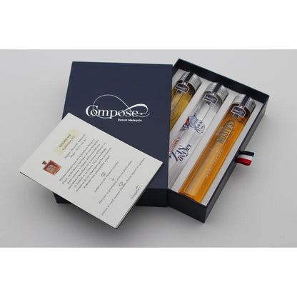Compose - Coffret Cadeau 3 Spiritueux (1 Rhum - 1 Whisky - 1 Gin)