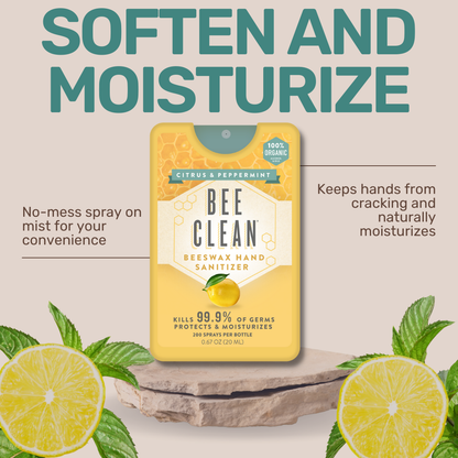 Bee Clean - Bee Clean Organic Beeswax Hand Sanitizer - 12 pack: 12 Lavender