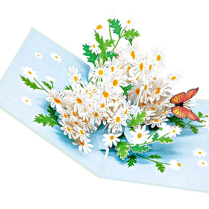 Wonder Paper Art - Daisies Flower 3D card/Mail For You