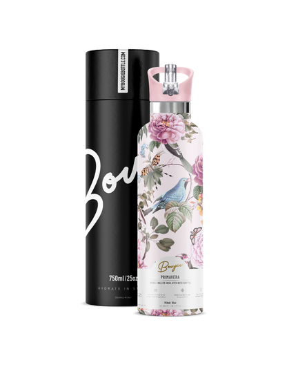 My Bougie Bottle - PRIMAVERA Spring 25 oz Insulated Water Bottle : Gift Tube