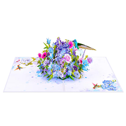 Wonder Paper Art - Flower Garden Pop Up Card - 3D Card