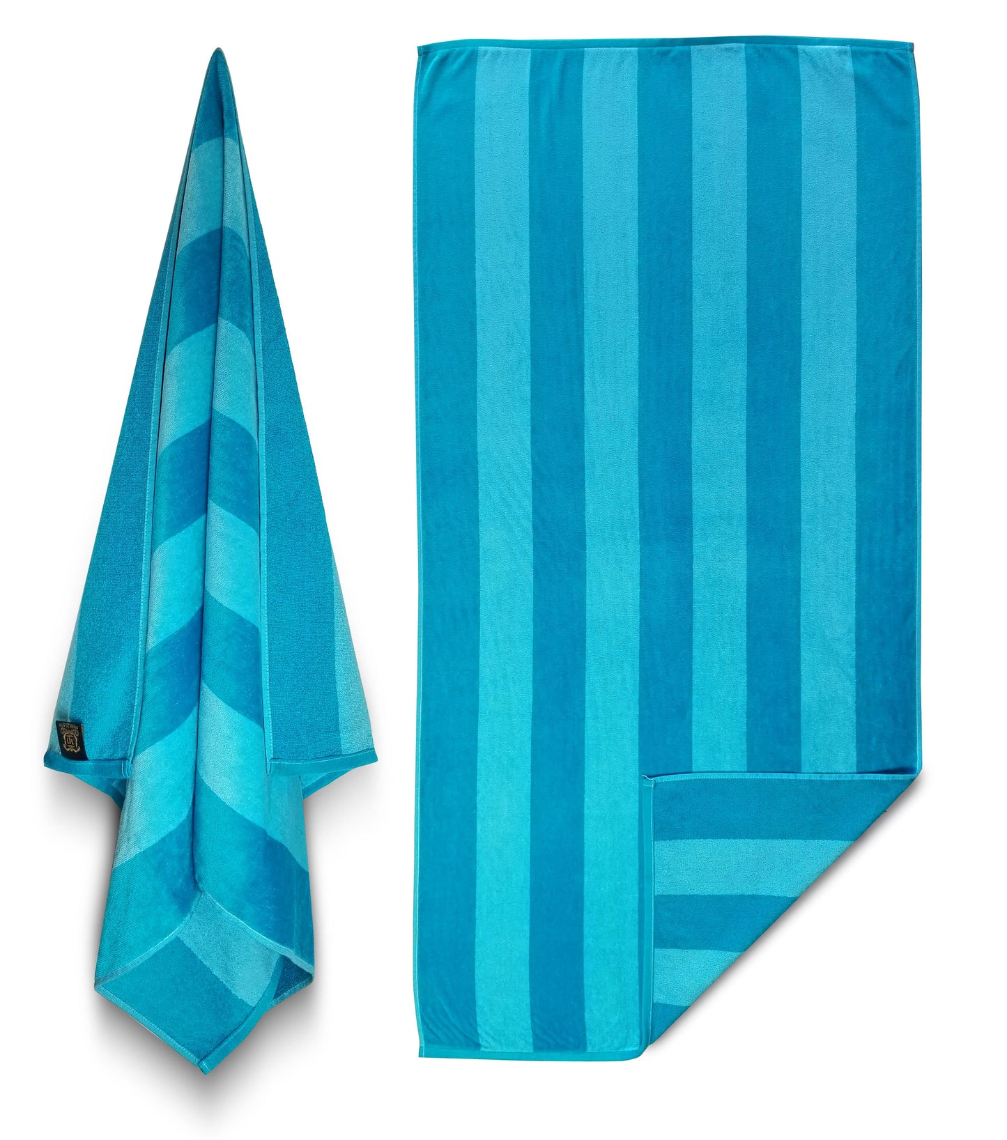 Towels Outlet - MAYA ISLAND Beach Towel, Pool Towels, Two Tone Stripe Cabana: Lime Green