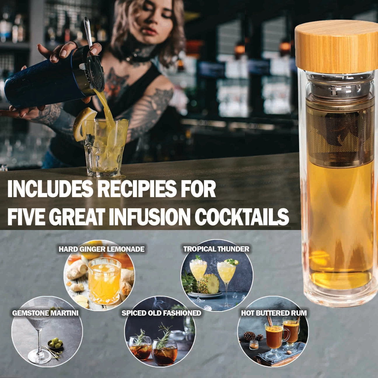 ThousandOaksBarrelCo. - Liquor Infusion Kit with 5 packets of infusions
