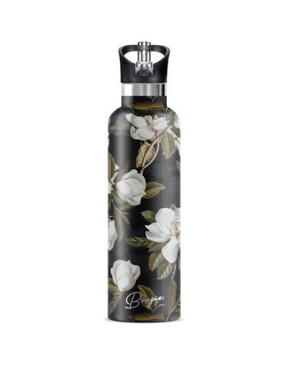 My Bougie Bottle - MAGNOLIA Dark Garden 25 oz Insulated Water Bottle : Gift Tube