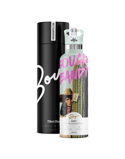 My Bougie Bottle - BOUGIE BANDIT 25 OZ Insulated Water Bottle: No Tube
