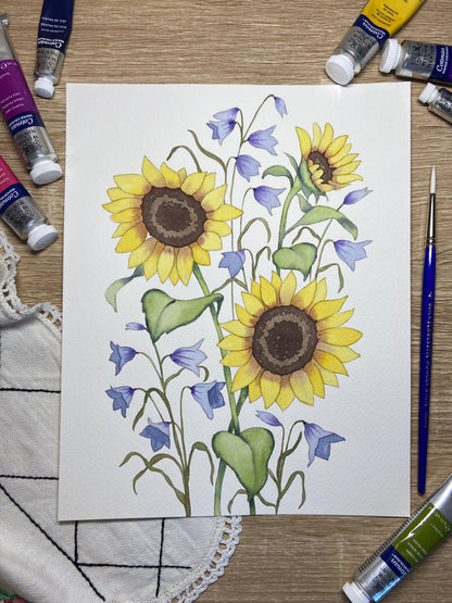 Emily Marie Watercolors - Watercolor Painting Kit: Flowers