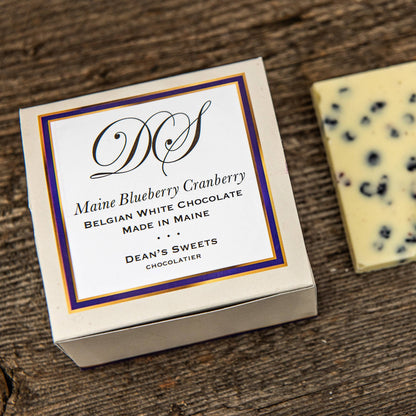 Dean's Sweets - Maine Blueberry Cranberry White Chocolate Squares