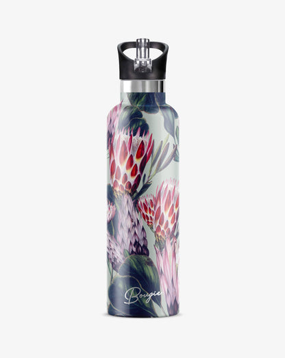 My Bougie Bottle - PROTEA  Desert Flower 25 oz Insulated Water Bottle : Green / Gift Tube