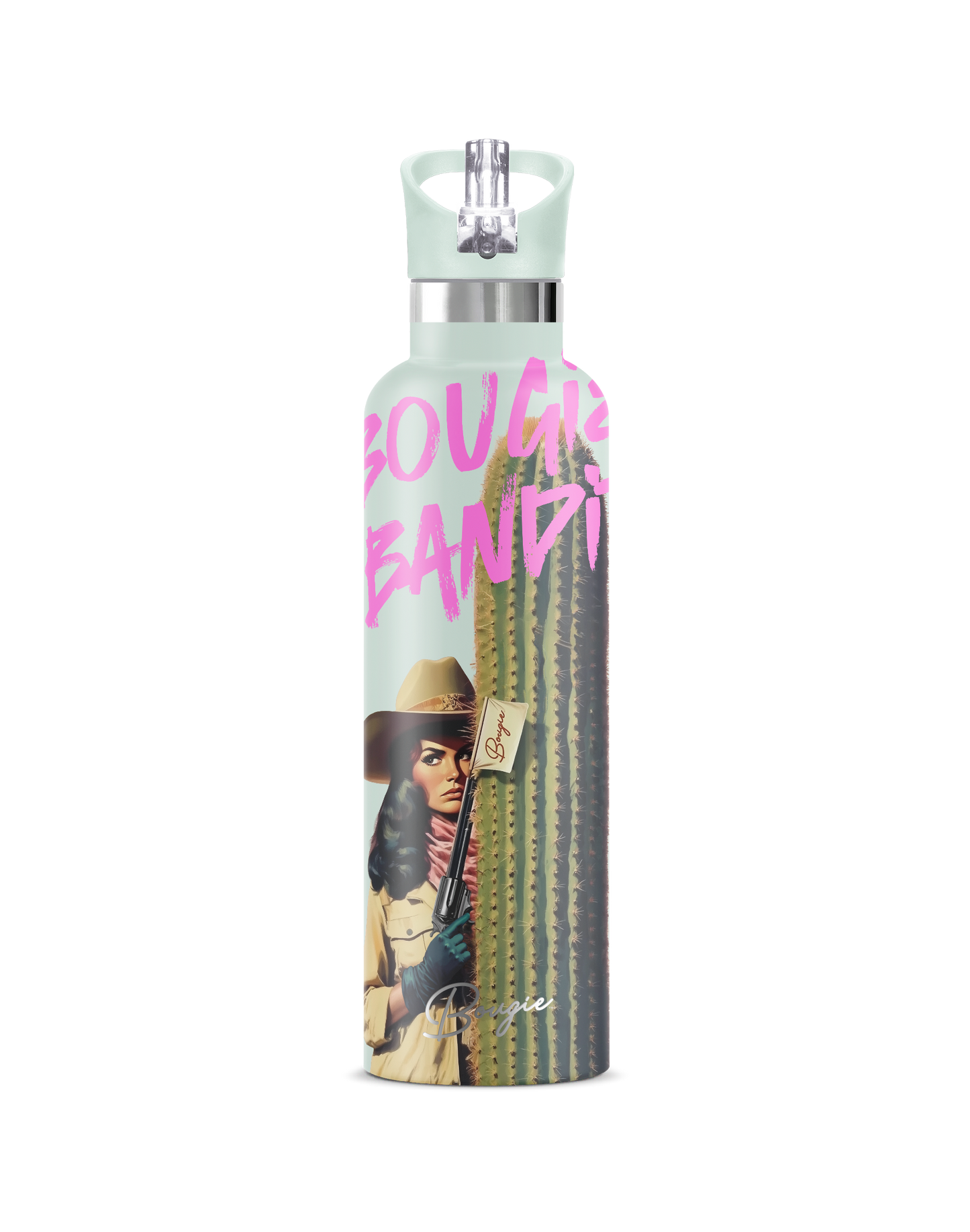 My Bougie Bottle - BOUGIE BANDIT 25 OZ Insulated Water Bottle: No Tube