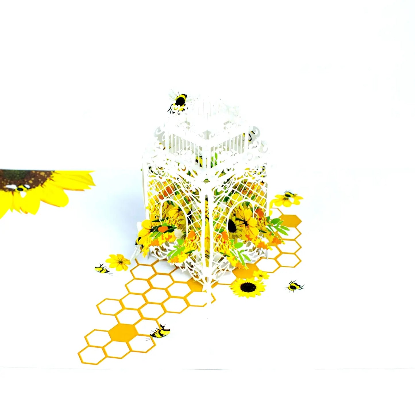 Wonder Paper Art - Bees 3D pop up Card/Will Mail For You