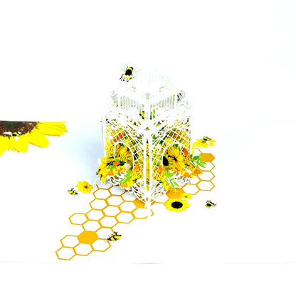 Wonder Paper Art - Bees 3D pop up Card/Will Mail For You