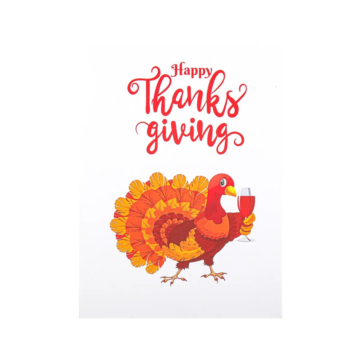 Wonder Paper Art - Turkey Thanksgiving pop up card