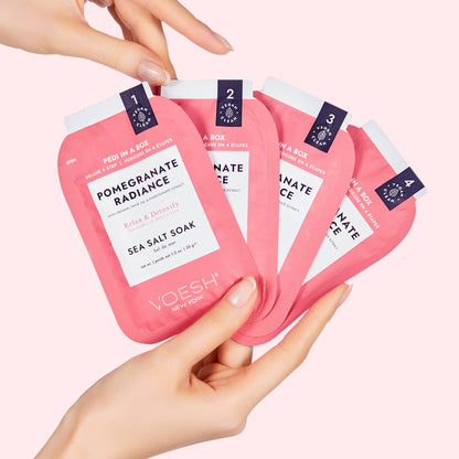 Pedi in a Box Deluxe 4 Step Pomegranate Radiance: Single
