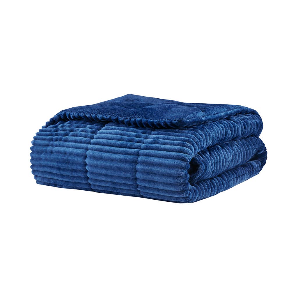 Corduroy Plush 60x70" Winter Throw Blanket 4 Colors: Grey