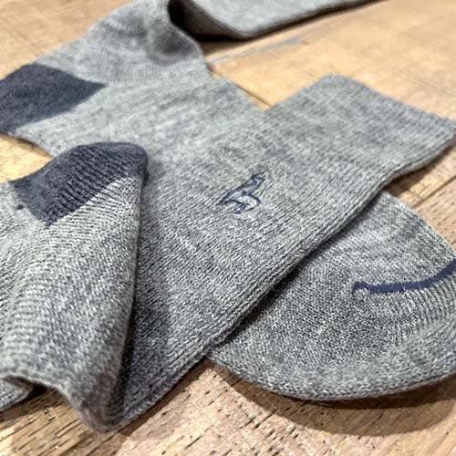 Alpaca Socks - Business - Smoke: Large