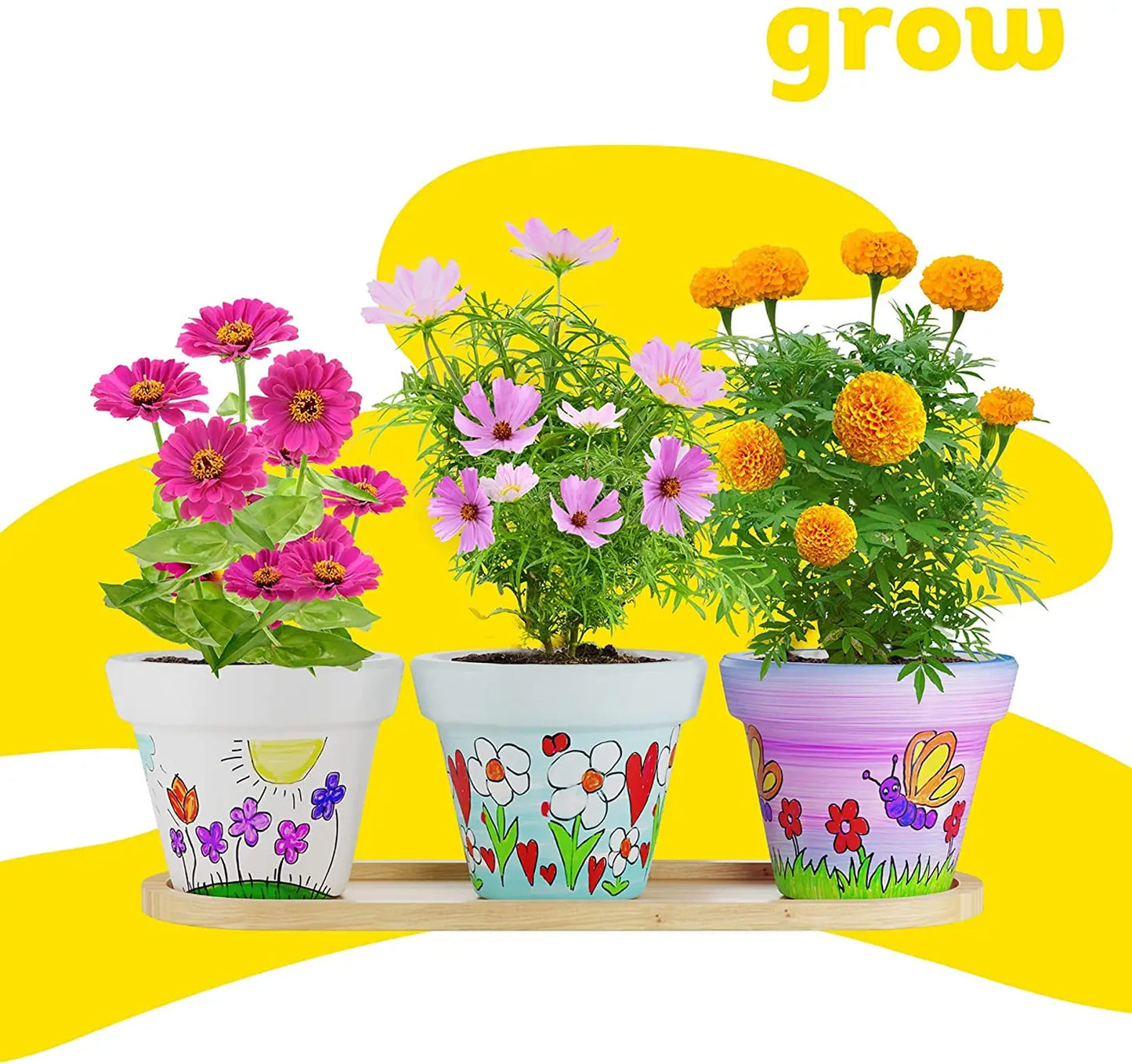 Dan&Darci - Cast, Paint & Plant Kit for Kids &