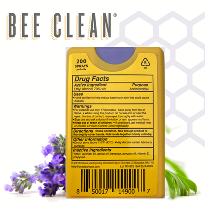 Bee Clean - Bee Clean Organic Beeswax Hand Sanitizer - 12 pack: 12 Lavender