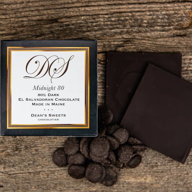 Dean's Sweets - Midnight 80 Dark Chocolate Squares