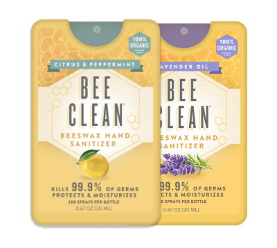 Bee Clean - Bee Clean Organic Beeswax Hand Sanitizer - 12 pack: 12 Lavender