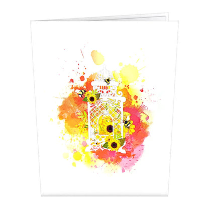 Wonder Paper Art - Bees 3D pop up Card/Will Mail For You