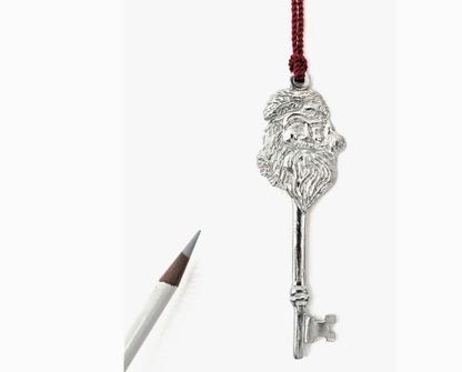 House of Morgan Pewter - Magical Santa Key Ornament - Christmas Eve Gift for Child