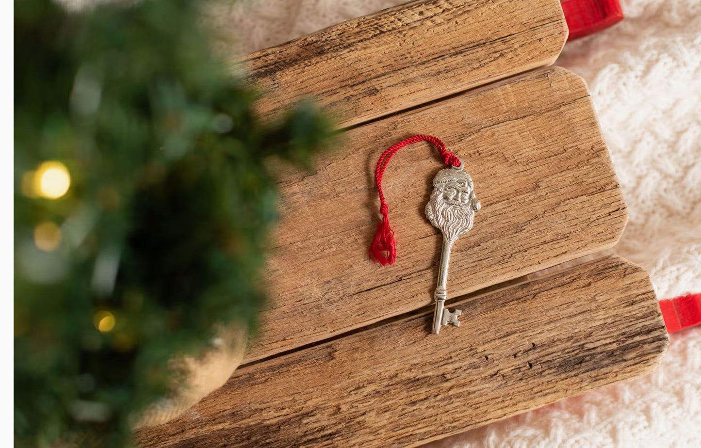 House of Morgan Pewter - Magical Santa Key Ornament - Christmas Eve Gift for Child