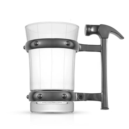 JoyJolt - Hammer Glass Beer Mug, 17 oz