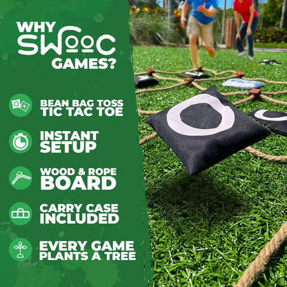 Swooc Games - Giant Tic Tac Toe Bean Bag Toss Game