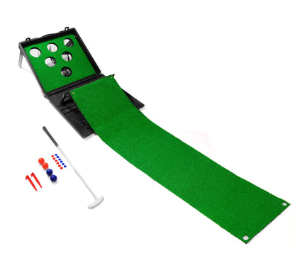 Yard Games - Putter Pong Putting Game with Putter and Golf Mat