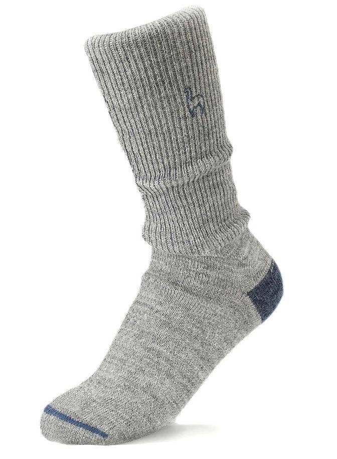 Alpaca Socks - Business - Smoke: Large
