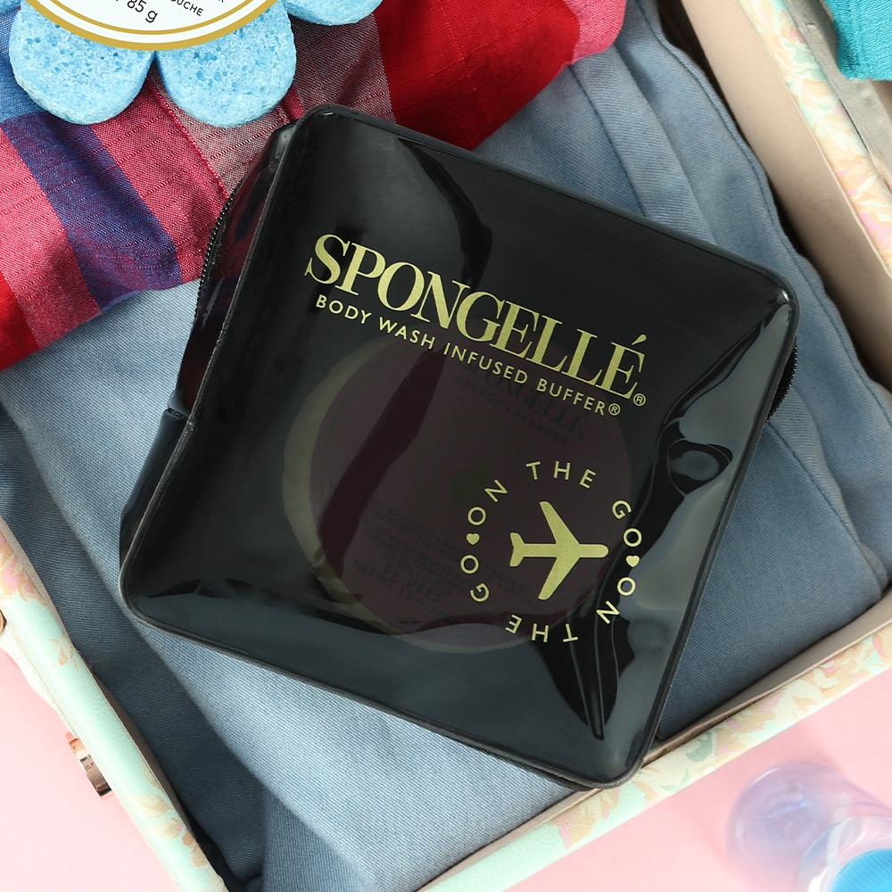 Spongellé - Mens Travel Case and Buffer Set