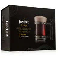 JoyJolt - Adjustable Wrench Glass Beer Mug, 17 oz