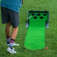 Yard Games - Putter Pong Putting Game with Putter and Golf Mat